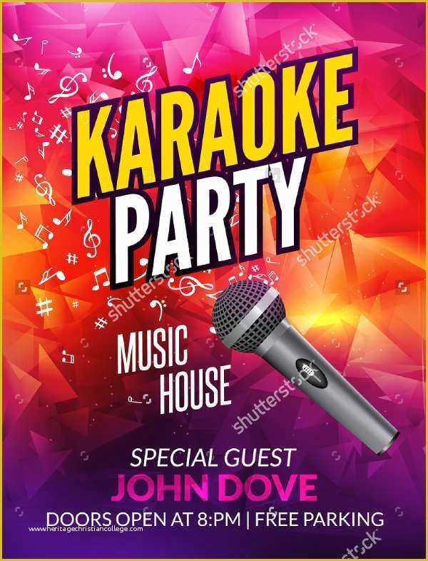 Karaoke Flyer Template Free Of 12 Karaoke Party Flyers Psd Vector Eps Ai Word