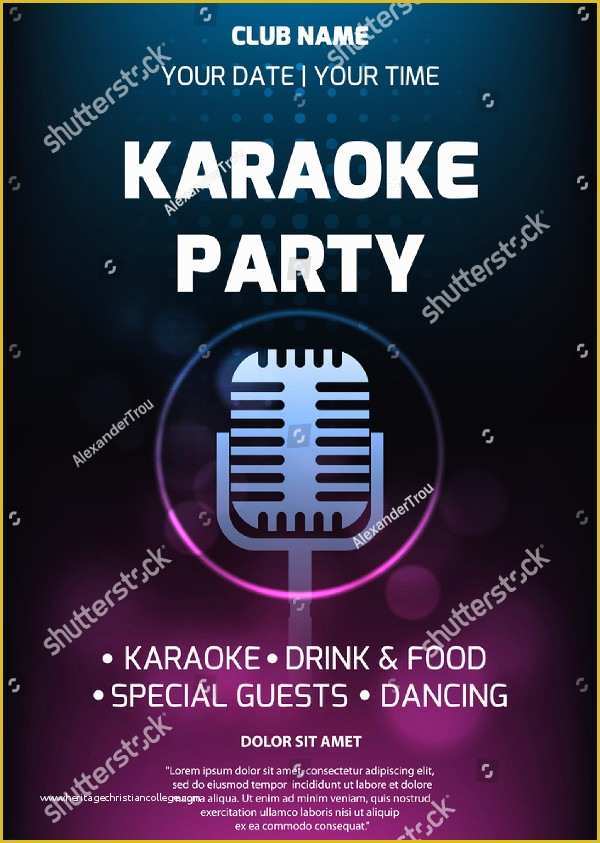 Karaoke Flyer Template Free Of 21 Karaoke Flyer Templates Free Premium Psd