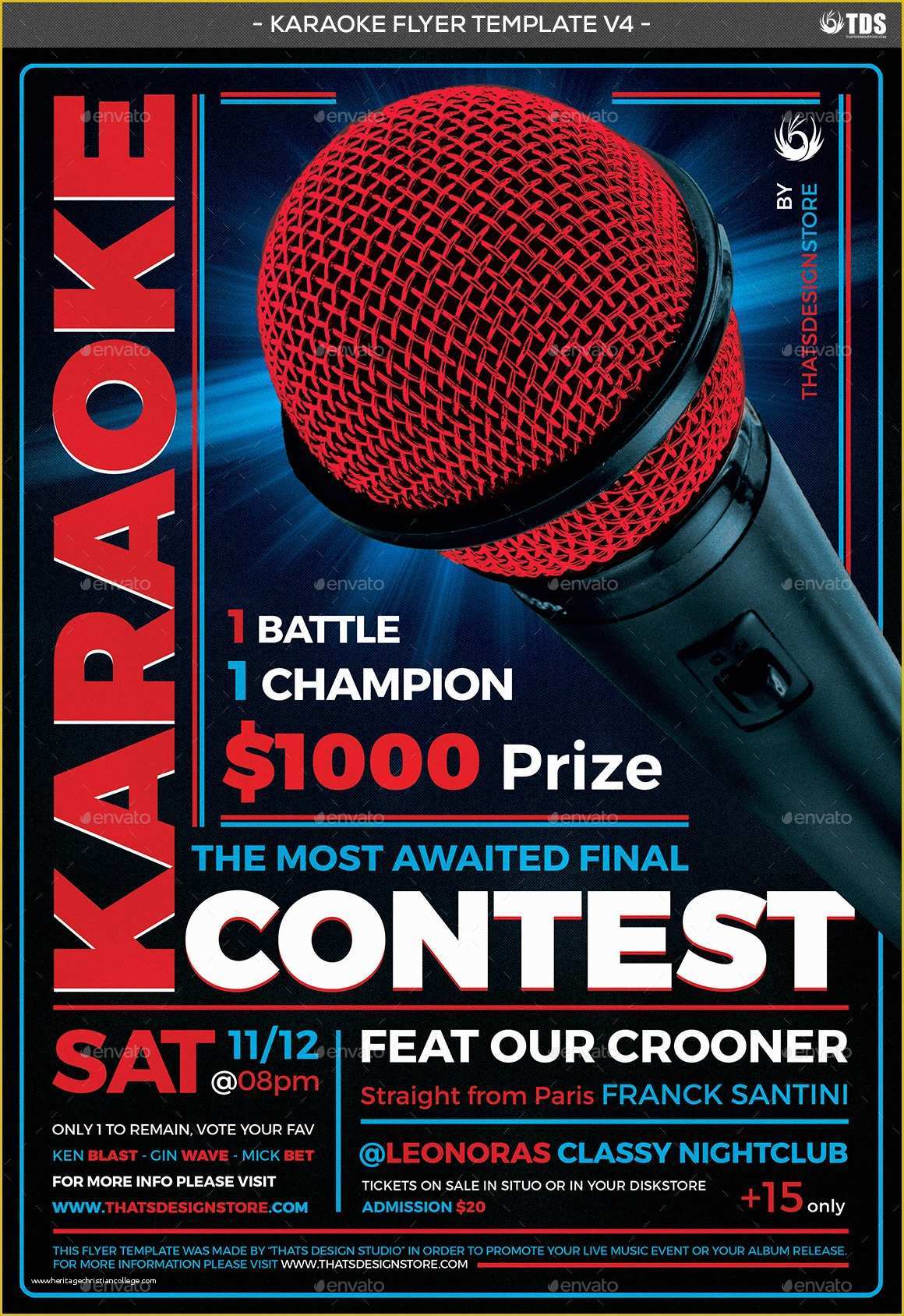 Karaoke Flyer Template Free Of Karaoke Flyer Template V4 by Lou606