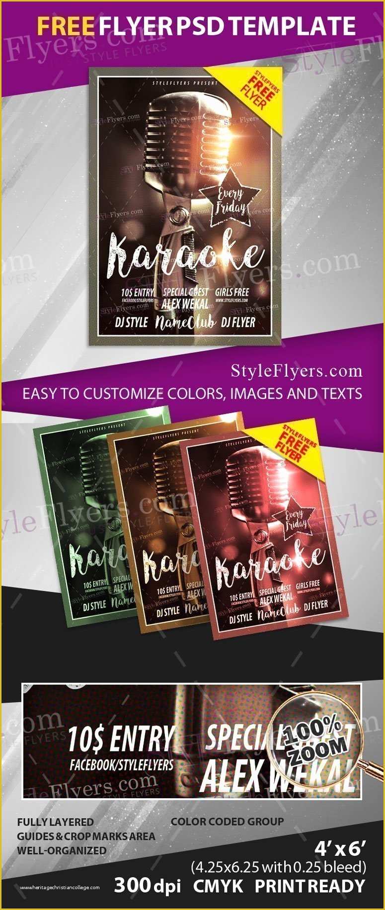 Karaoke Flyer Template Free Of Karaoke Free Flyer Psd Template Free Download