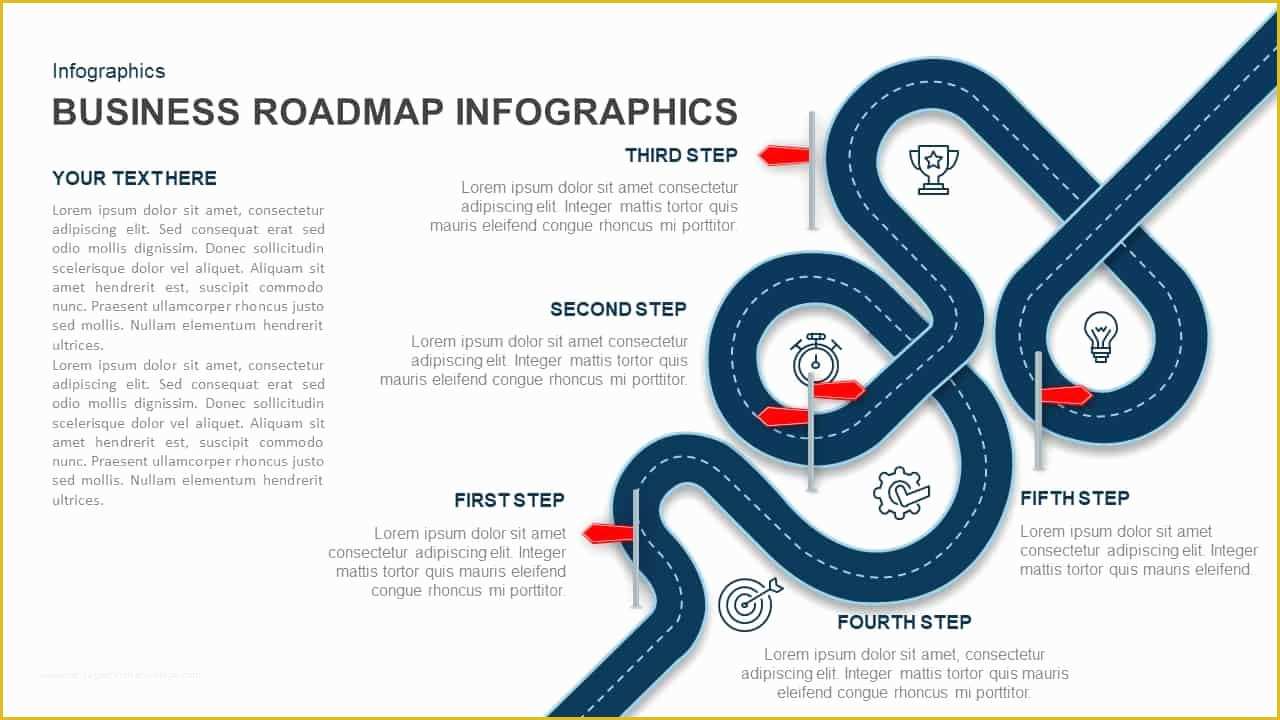 Keynote Roadmap Template Free Of Business Roadmap Powerpoint Template and Keynote Slide