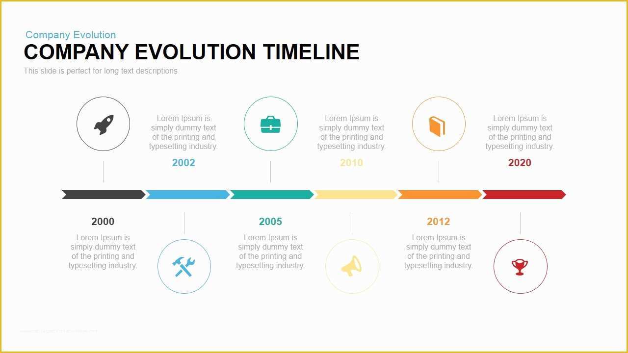 Keynote Roadmap Template Free Of Pany Evolution Timeline Powerpoint Template Slidebazaar