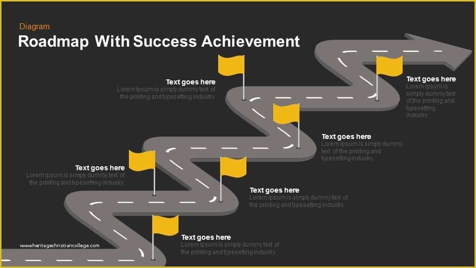 Keynote Roadmap Template Free Of Roadmap with Success Achievement Keynote and Powerpoint