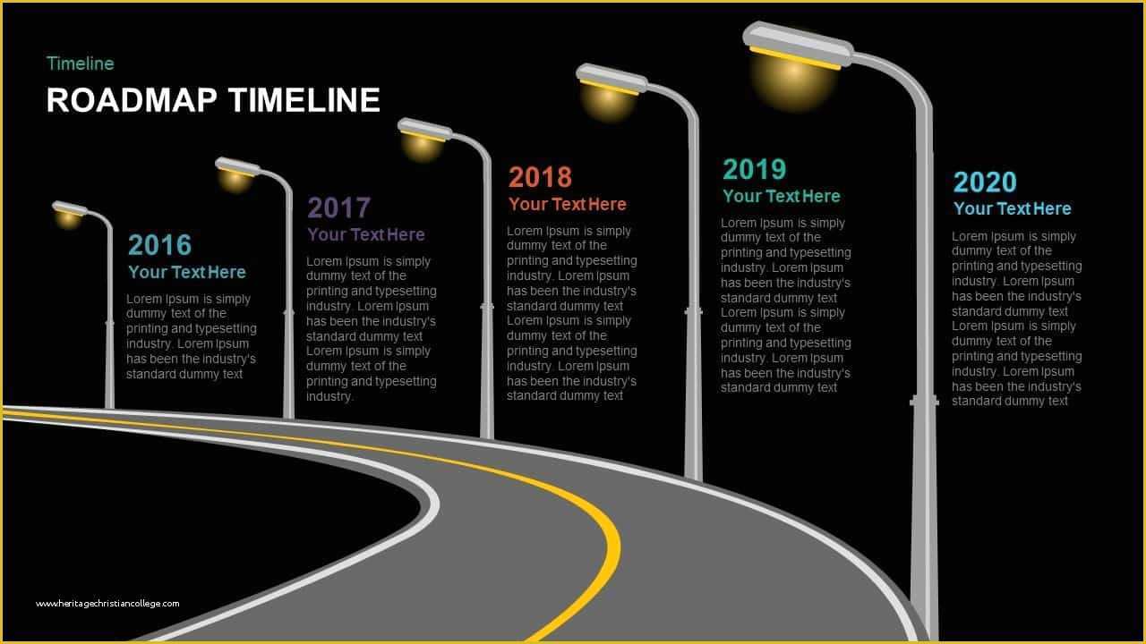 Keynote Roadmap Template Free Of Timeline Roadmap Powerpoint Template and Keynote Slide