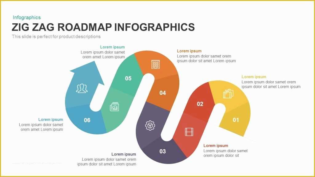 Keynote Roadmap Template Free Of Zig Zag Roadmap Infographics Powerpoint and Keynote