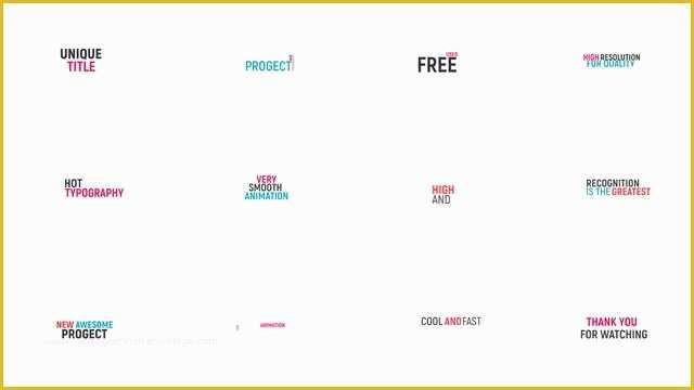 Kinetic Typography after Effects Template Free Download Of Christmas Kinetic Typography after Effects Templates