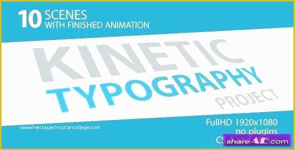 Kinetic Typography after Effects Template Free Download Of Kinetic Typography Pack Projects for after Effects Free