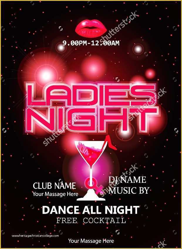 Ladies Night Out Flyer Template Free Of 20 La S Night Flyer Templates Printable Psd Ai