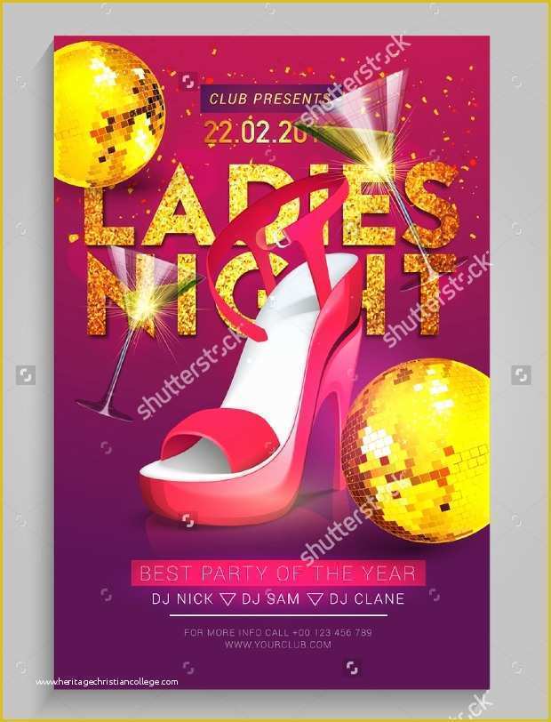 Ladies Night Out Flyer Template Free Of 20 La S Night Flyer Templates Printable Psd Ai