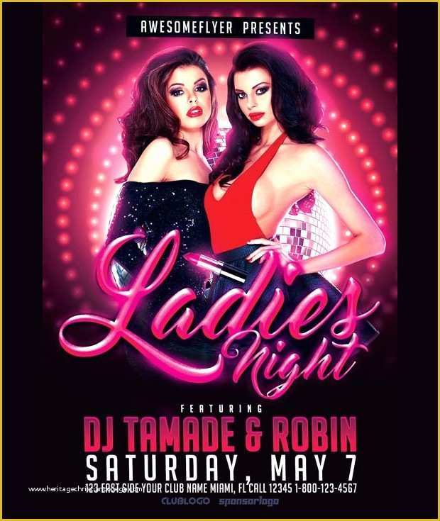 Ladies Night Out Flyer Template Free Of 20 La S Night Flyer Templates Printable Psd Ai