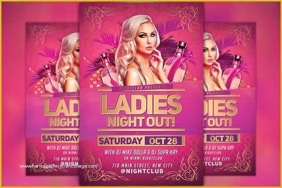 49 Ladies Night Out Flyer Template Free