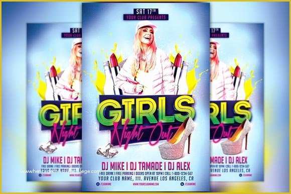 Ladies Night Out Flyer Template Free Of Girls Night Out Flyer Template Flyer Templates