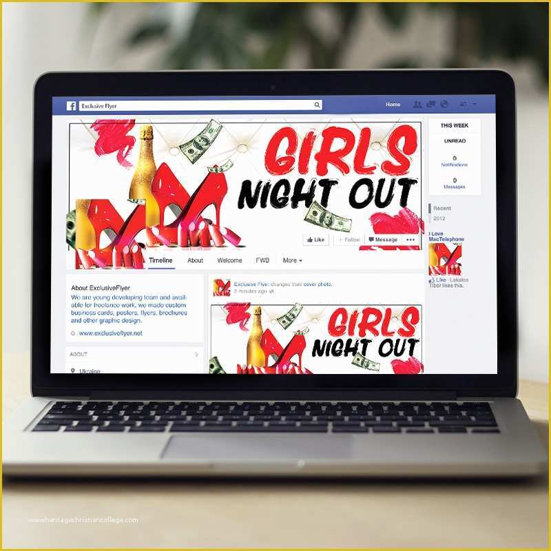 Ladies Night Out Flyer Template Free Of Girls Night Out – Premium Flyer Template Cover