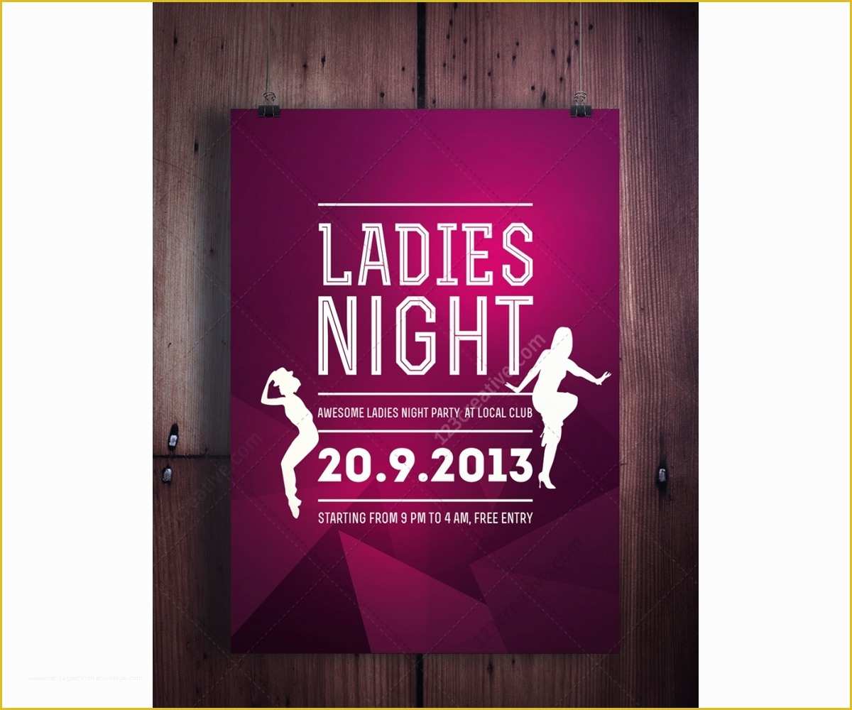 Ladies Night Out Flyer Template Free Of La S Night Flyer Template Psd Template for Music Club