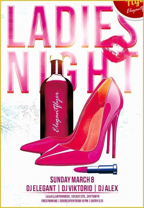 Ladies Night Out Flyer Template Free Of La S Night Free Club and Party Psd Flyer Template for