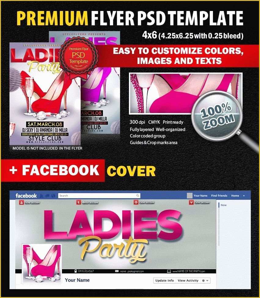 Ladies Night Out Flyer Template Free Of La S Night Psd Flyer Template 6662 Styleflyers