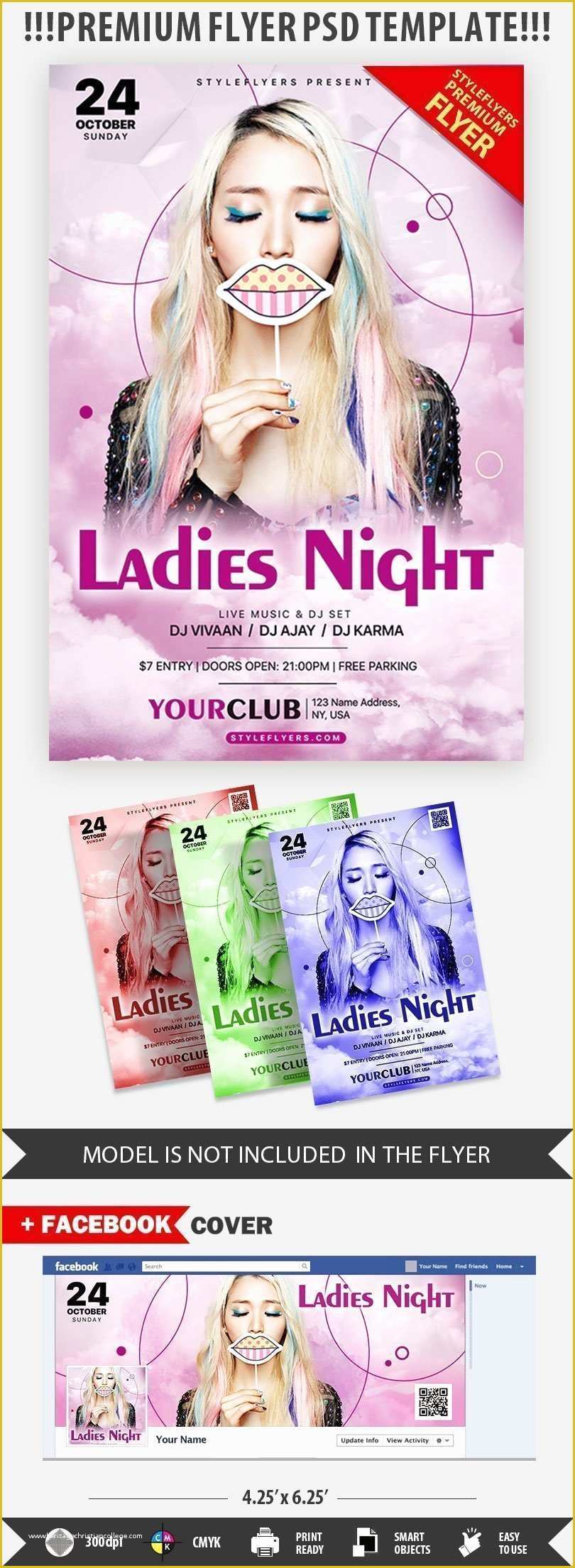 Ladies Night Out Flyer Template Free Of La S Night Psd Flyer Template Styleflyers