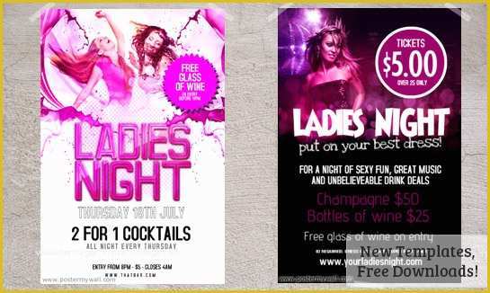 Ladies Night Out Flyer Template Free Of Postermywall