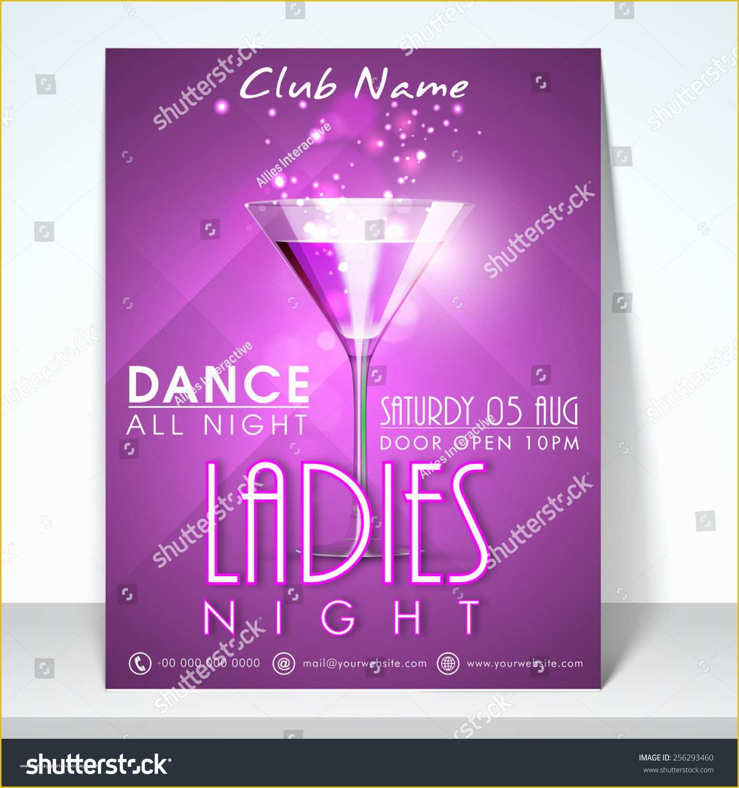 Ladies Night Out Flyer Template Free Of Stylish Flyer Banner Template Design for La S Night
