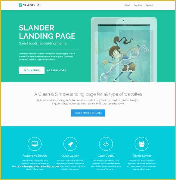Landing Page Templates Free Download In HTML Of 30 HTML5 Landing Page themes & Templates