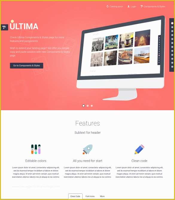 Landing Page Templates Free Download In HTML Of 30 HTML5 Landing Page themes & Templates