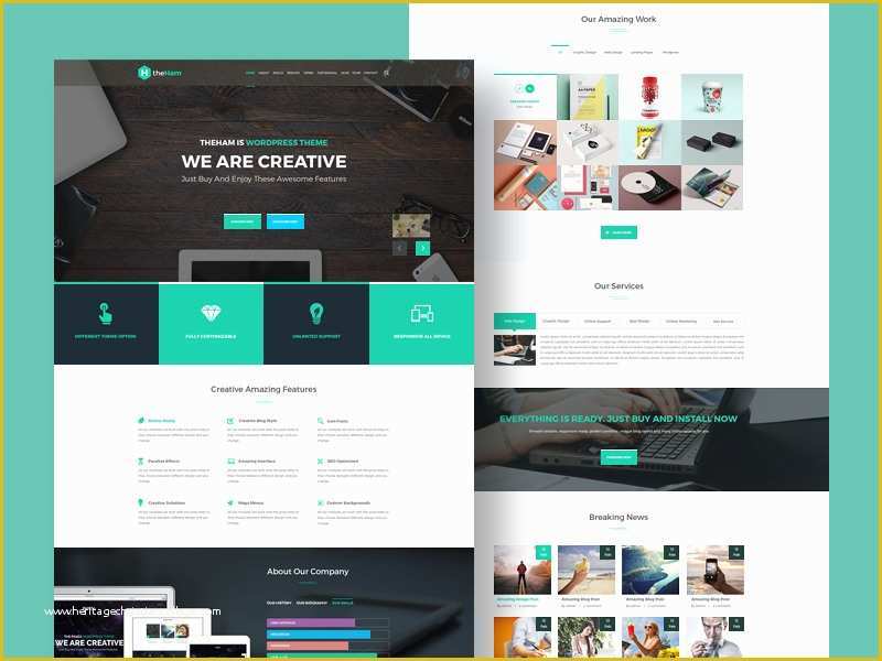 Landing Page Templates Free Download In HTML Of Creative Landing Page Template Freebie Download