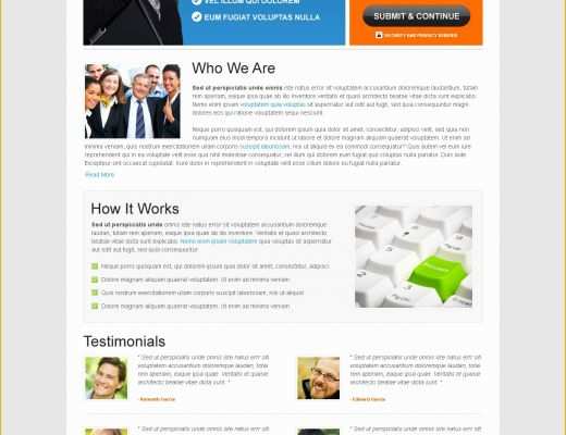 Landing Page Templates Free Download In HTML Of Free Landing Page Templates