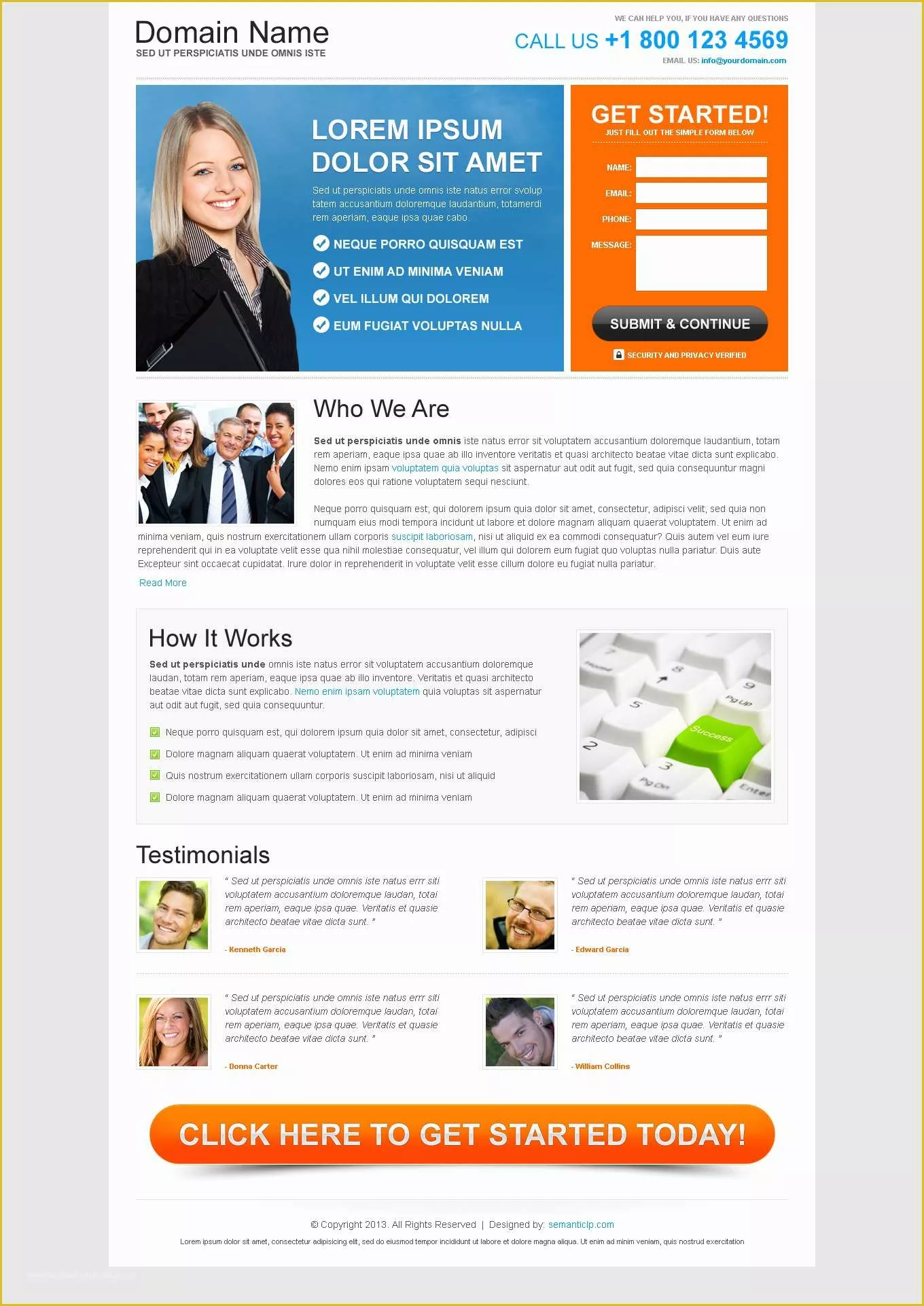 Landing Page Templates Free Download In HTML Of Free Landing Page Templates
