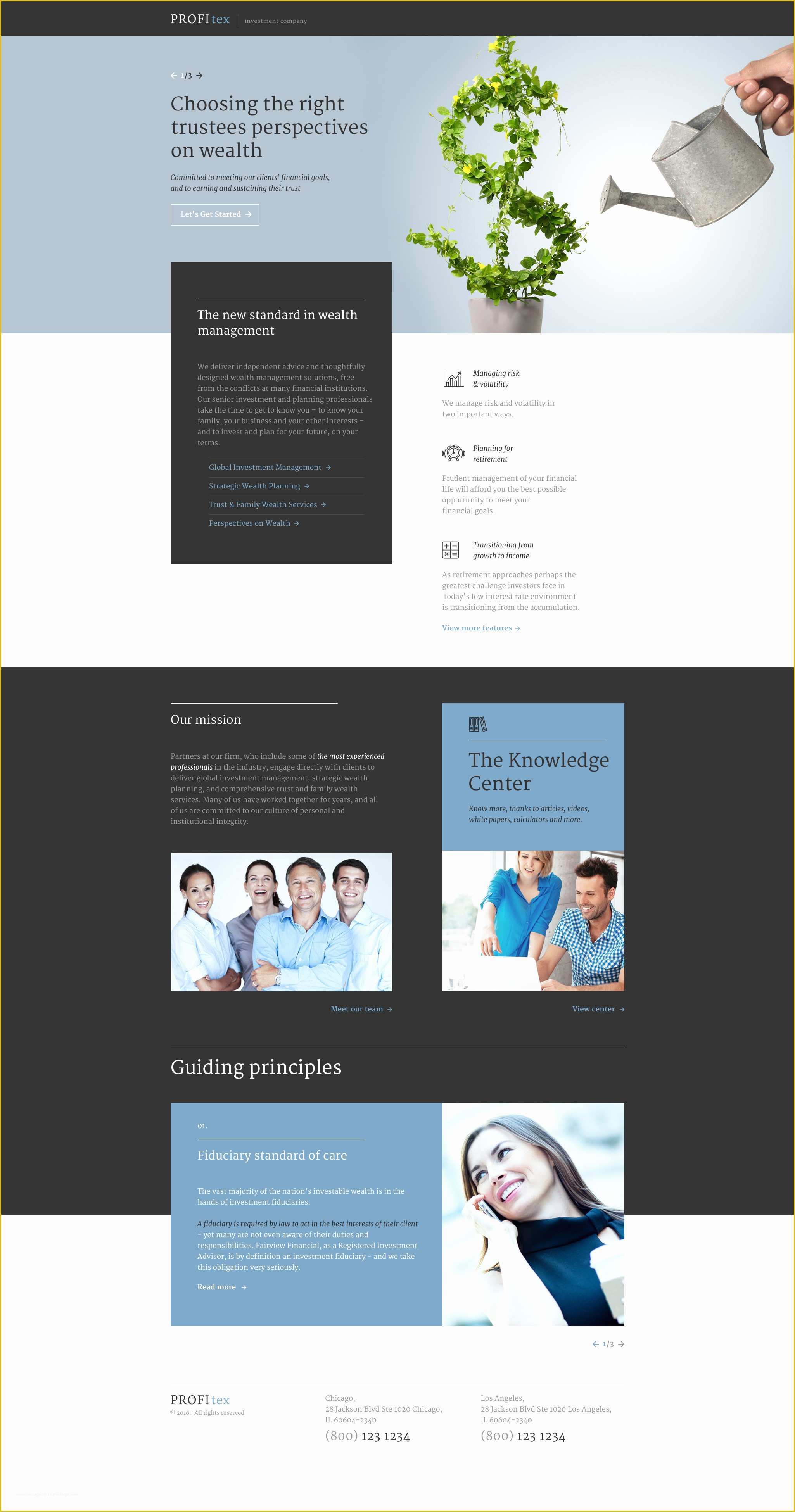 Landing Page Templates Free Download In HTML Of Investment Pany Responsive Landing Page Template