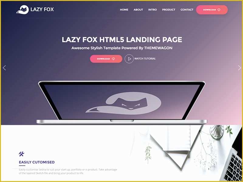 Landing Page Templates Free Download In HTML Of Rain Free Responsive HTML5 App Landing Page Template