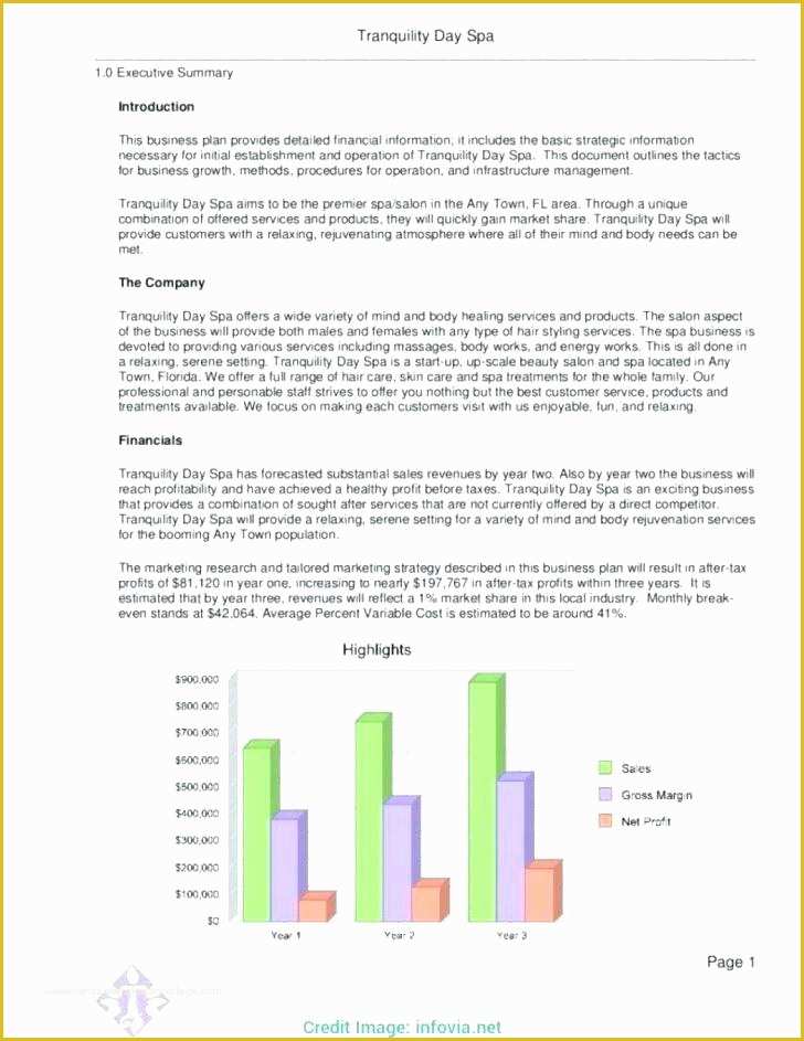 Landscape Business Plan Template Free Of Day Spa Business Plan – Blogopoly