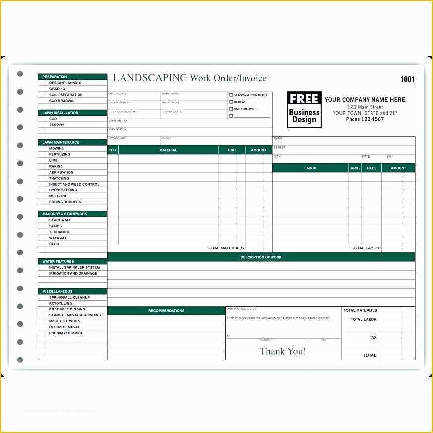 Landscape Business Plan Template Free Of Landscaping Schedule Template Custom Bid Template Package