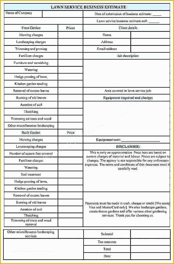 Landscape Business Plan Template Free Of Lawn Mowing Business Plan Template Care Expenses