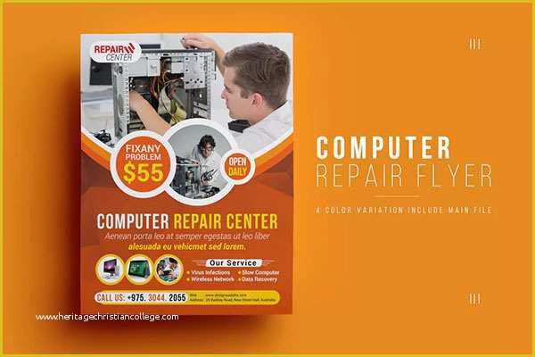 Laptop Website Templates Free Download Of 15 Puter Repair Flyer Templates Free Psd Pdf Word