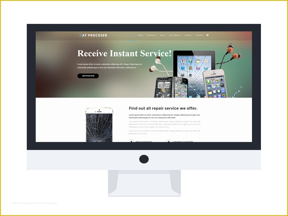 Laptop Website Templates Free Download Of at Procoser – Free Mobile Maintains Puter Repair