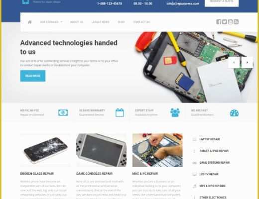 Laptop Website Templates Free Download Of Free Puter Repair Website Templates 28 Puter