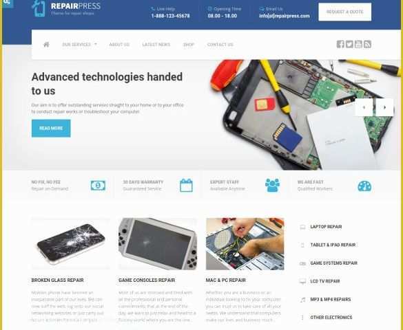 Laptop Website Templates Free Download Of Free Puter Repair Website Templates 28 Puter