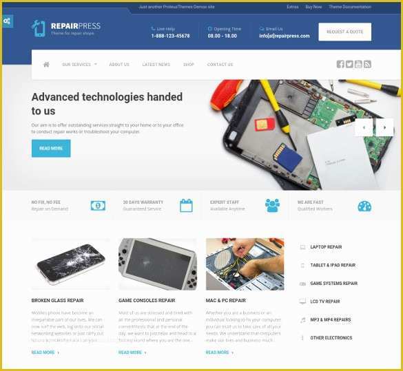 Laptop Website Templates Free Download Of Free Puter Repair Website Templates 28 Puter