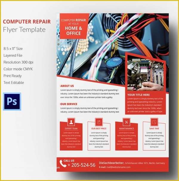 Laptop Website Templates Free Download Of Puter Repair Flyer Template – 21 Free Psd Ai format