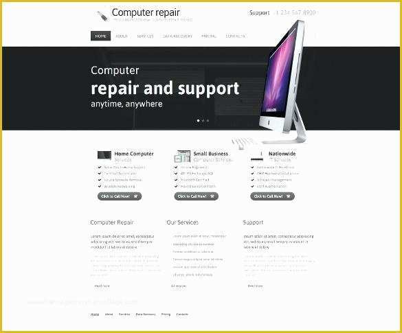 Laptop Website Templates Free Download Of Puter Repair Template Free Puter Repair Shop