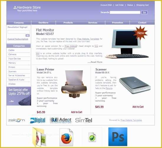 Laptop Website Templates Free Download Of Puter Repair Template Free Templates Download