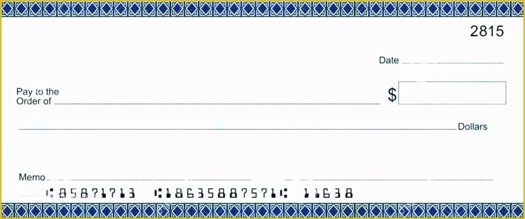 Large Blank Cheque Template Sample Template