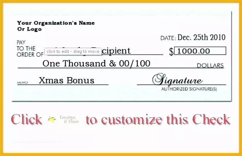 Large Fake Check Template Free Of Elegant Fake Checks Template Big Check Image Free Blank