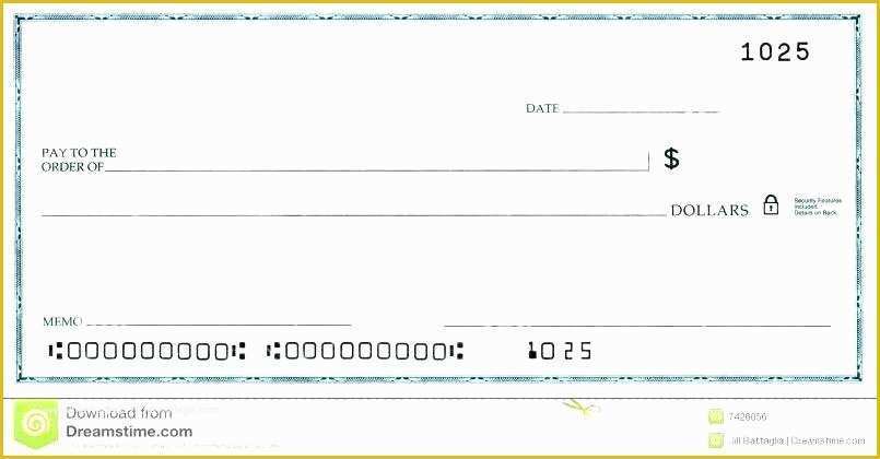 Large Fake Check Template Free Of Printable Fake Checks Blank Big Check Template Free Vector