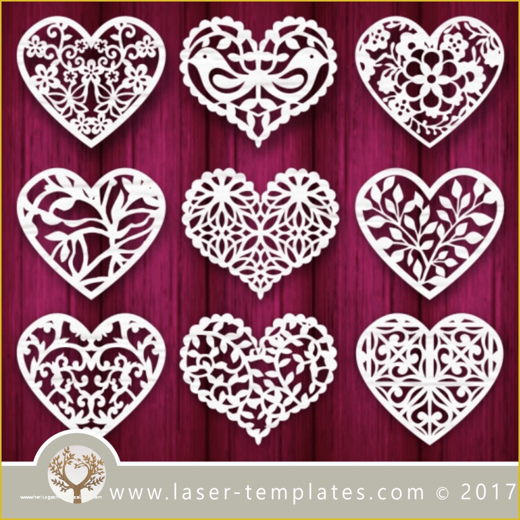 Laser Cut Templates Free Of Heart Template Laser Cut Online Store Free Vector Designs