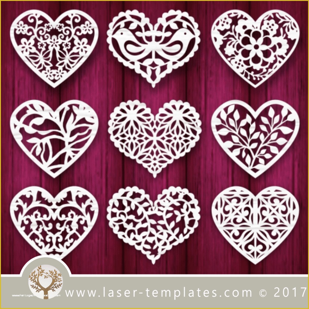 Laser Cut Templates Free Of Heart Template Laser Cut Online Store Free Vector Designs