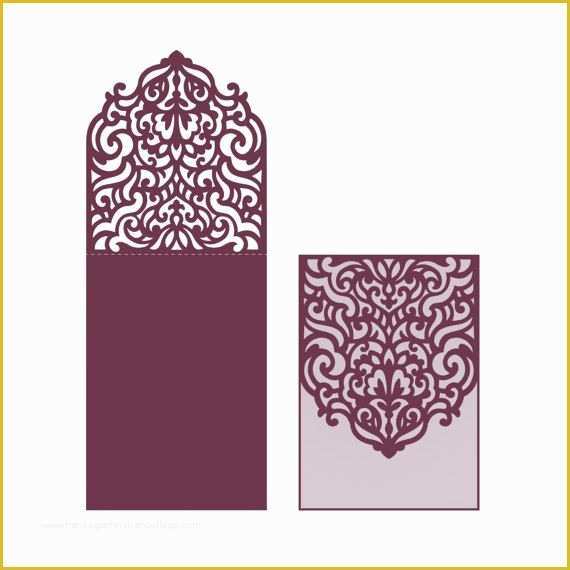 Laser Cut Templates Free Of Laser Cut Wedding Invitation Templates Card by