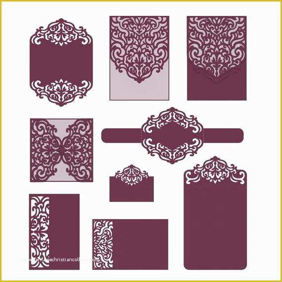 Laser Cut Templates Free Of Laser Cut Wedding Invitation Templates Card Envelope Belly