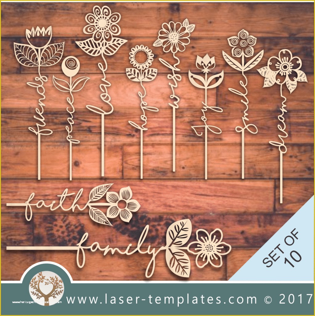 Laser Cut Templates Free Of Laser Cut Word Flower Templates Online Store Free Vector