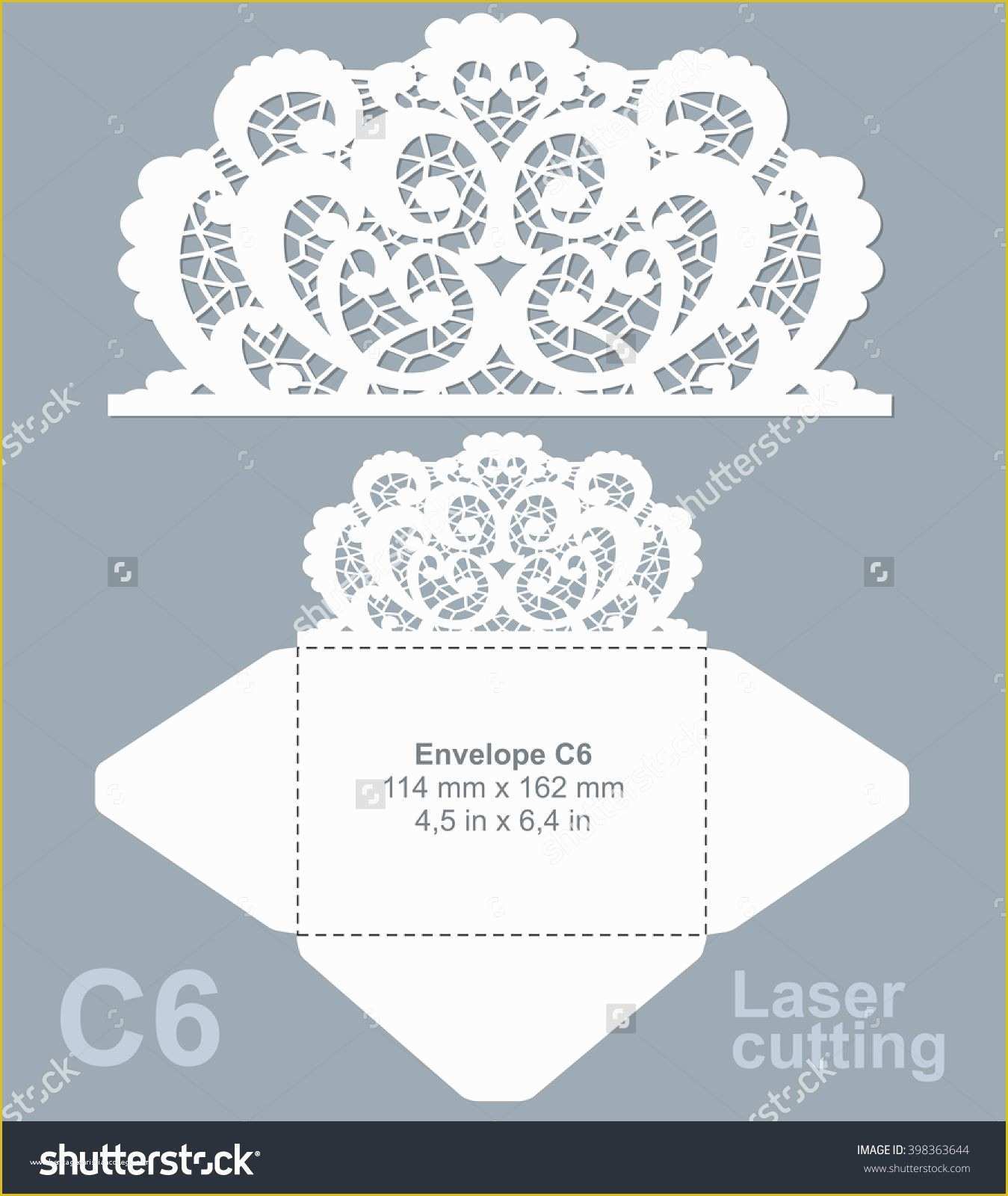 Laser Cut Templates Free Of Vector Laser Cut Envelope Template Invitation